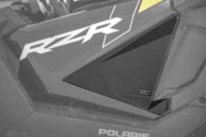 Polaris RZR PRO XP Premium Lower Door Insert - Rough Country - Polypropylene Injection Panels - Flat Black - '20-'23